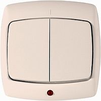 Переключатель 1-клавишный РОНДО, с подсветкой, скрытый монтаж, белый | код. VS6U-120-BI | Schneider Electric